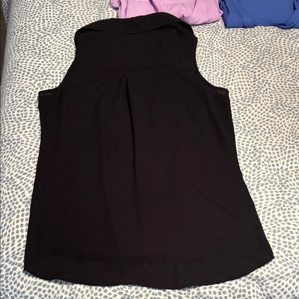 Express Women's Sleeveless Portofino Blouse Set - Blue, Lilac, Black - Picture 13 of 13